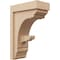Ekena Millwork 6"W x 12"D x 18"H Classic Warren Rough Cedar Woodgrain TimberThane Corbel, Primed Tan CORUR06X12X18WARRCPR - alternate 1
